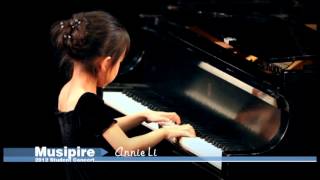 4 Years Old Annie Li play piano Mozart Don Giovanni [upl. by Wonacott]