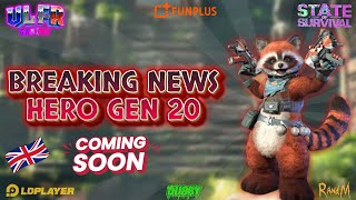 State Of Survival  Breaking News Hero Gen 20 [upl. by Jeno74]