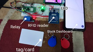 Smart Lock Security System  raspberry pi pico w rc522 RFID reader amp Blynk 20 in circuitpython [upl. by Stretch]