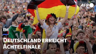 EM Deutschland erreicht Achtelfinale  AFP [upl. by Nodnarb]