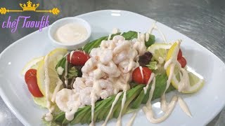 Recette Salade davocat aux crevettes facile rapi [upl. by Deehahs195]