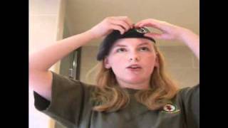 Air cadet instructional video How to mould your beret [upl. by Uriisa]