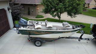 2005 Crestliner 1400 Angler Tiller on Star Lake [upl. by Rayner661]