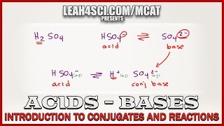 Introduction to MCAT Acids and Bases Conjugates and Reactions [upl. by Llekcir]