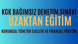 Kurumsal Yönetim İlkeleri ve Finansal Yönetim 2024 Eğitim Videoları [upl. by Bartle]