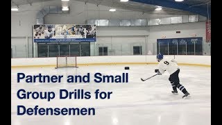 Partner and Small Group Drills for Defensemen [upl. by Eillim550]