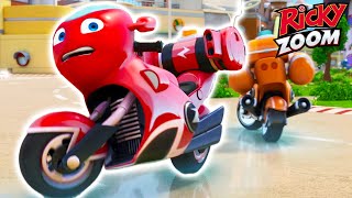 Full Episode Slippy Street 🏍️ Ricky Zoom ⚡ Cartoons for Kids  Ultimate Rescue Motorbikes for Kids [upl. by Burton828]