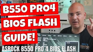 ASRock B550 Pro 4 USB BIOS Flash Update Guide 3200G 5600 5700X3D [upl. by Ahseele]