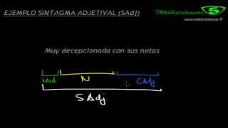 SINTAGMA ADJETIVAL EJEMPLO ANALISIS SINTÁCTICO 5 SINTAXIS Mistercinco [upl. by Michail915]