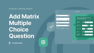 Add Matrix Multiple Choice Question [upl. by Nner]