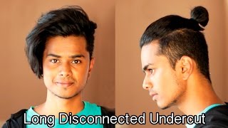 Long Disconnected Undercut  Mens hairstyling tutorial [upl. by Ayotac612]