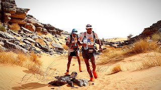 Morocco participants in the quotMarathon des sablesquot begin the 251 km race [upl. by Viveca]