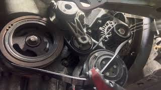 How to installswap 2011 Ford Escape 30 serpentine belt [upl. by Eudoca]