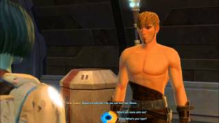 SWTOR Torian romance conversation for a nonMandalorian toon [upl. by Arual]