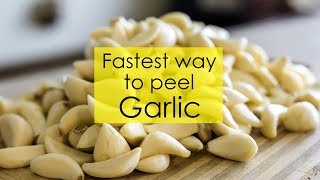 Fastest way to peel Garlic  Peel 1 kg of Garlic within minutes  Garlic peeling tricks [upl. by Tehc]