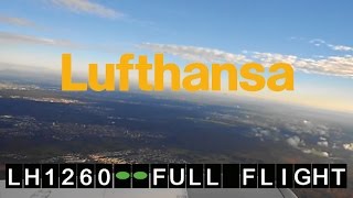 Lufthansa Boeing 737 LH 1260 Frankfurt Airport  Graz  Full Flight [upl. by Nivonod]