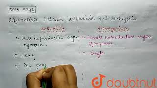 Differentiate between antheridia and archegonia   CLASS 11  PLANT KINGDOM  BIOLOGY  Doubt [upl. by Eleumas]