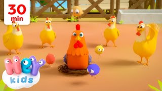 Las Gallinas 🐓  Canciones de Animales para Niños  HeyKids  Canciones infantiles [upl. by Keen853]