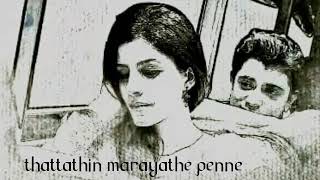 Thattathin marayathe penne song lyric video💖💖 [upl. by Doowle]