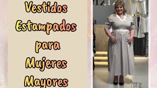 Vestidos Estampados para Mujeres Mayores [upl. by Tirreg478]