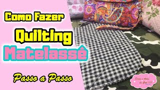 Aula Mini Bolsa Matelasse  Fácil de fazer Pouquíssimo material [upl. by Htiel626]