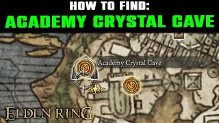 Elden Ring The Hidden ACADEMY CRYSTAL CAVE Location Guide [upl. by Ahsiena187]