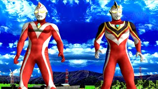 Ultraman GAIA SUPREME and DYNA STRONG  TagTeam NEW Request 1049 [upl. by Rafat]