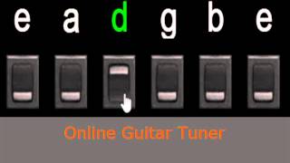 mini guitar tuner online standar tunning [upl. by Tolkan15]