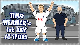 TIMO WERNERS 1st DAY AT SPURS Tottenham Transfer Parody [upl. by Karia475]