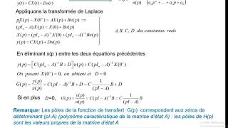 Automatique avancée  Commande par retour d’état quot Modèle interne ou représentation d’état quot [upl. by Ewall607]