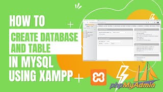 💻 How to create database and table in MySQL using XAMPP phpMyAdmin  Must See 💻 2022 [upl. by Kepner]