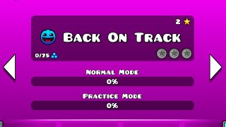 Geometry Dash Back On Track all 3 secret coins Song by DJVI [upl. by Ennaylime]