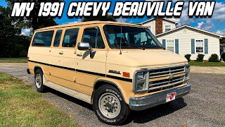 Showing Off My 1991 Chevy Van Garage find restored to a daily driver [upl. by Lavro]