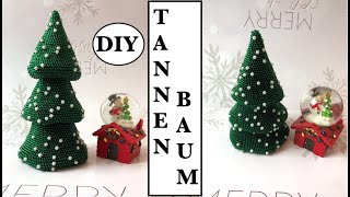 DIY TANNENBAUM mit Perlen selber häkeln 2 Sorten  1 Schema Schritt für Schritt Anleitung [upl. by Dat998]