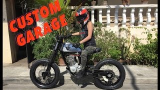 Garage Visits  Fart Monkeez Garage  Custom Build Honda XR200 [upl. by Aineval]