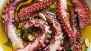 Octopus Recipe How to cook Octopus Greek style by Theo Michaels [upl. by Yerbua]