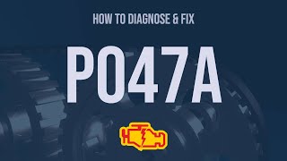 How to Diagnose and Fix P047A Engine Code  OBD II Trouble Code Explain [upl. by Courtenay234]