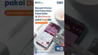 Yuk beli pulsa atau paket data di MyTelkomsel pakai Debit BRI bbriiddebitmytelkomsel DebitBRI [upl. by Antoni]