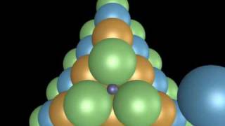 Cubic Close Packing tetrahedral hole of Zinc Blende  Sphalerite [upl. by Devitt189]