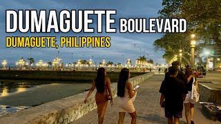 Dumaguete Boulevard Evening Walking Tour  Dumaguete Park Dumaguete Philippines [upl. by Kalindi12]