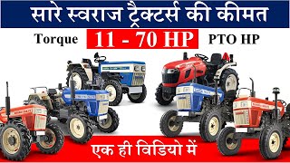 Swaraj Tractor Pricelist 2024  1170 HP Swaraj Tractors  Modified Thoughts [upl. by Enneicul668]