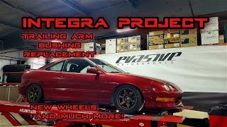 Integra build  Trailing Arm Bushing replacement [upl. by Norval]