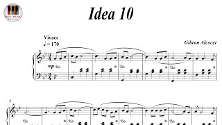 Idea 10  Gibran Alcocer Piano Sheet Music Piano Tutorial [upl. by Ayela228]