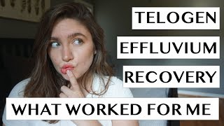 TELOGEN EFFLUVIUM RECOVERY  WHAT WORKED FOR ME  NO BS HAIR REGROWTH TIPS  LAUREN NEWLY [upl. by Nimesh636]