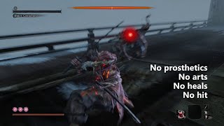 Sekiro Inner Genichiro  No prosthetics arts heals and hits ft R1 spam [upl. by Mikeb650]