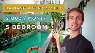 1000 Per Month Da Nang Vietnam Villa Tour 5 Bedrooms  Mini Apartments [upl. by Kenric]