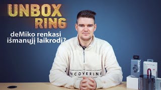 deMiko renkasi išmanųjį laikrodį  Kalėdinės dovanos  Unbox Ring apžvalga [upl. by Ewnihc]