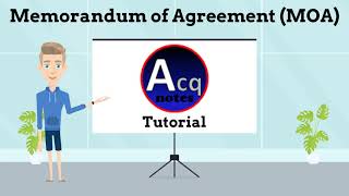 Memorandum of Agreement MOA Tutorial [upl. by Agbogla]