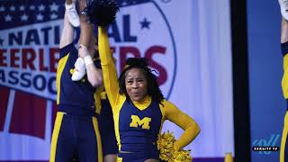 NCA College Nationals The University of Michigan Takes On the Spirit Rally Division [upl. by Ahsenrad]