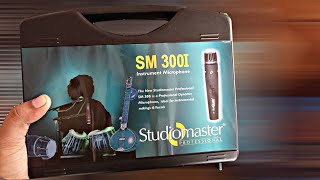 STUDIOMASTER SM 300I INSTRUMENT MICROPHONE UNBOXING amp REVIEW [upl. by Pouncey]